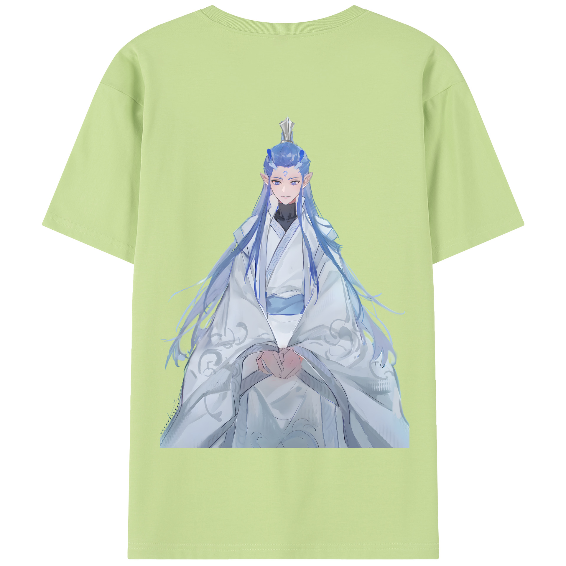 （画像用） Ne Zha 2 ナタ 魔童の大暴れ 綿100％半袖Tシャツ（背面プリント）